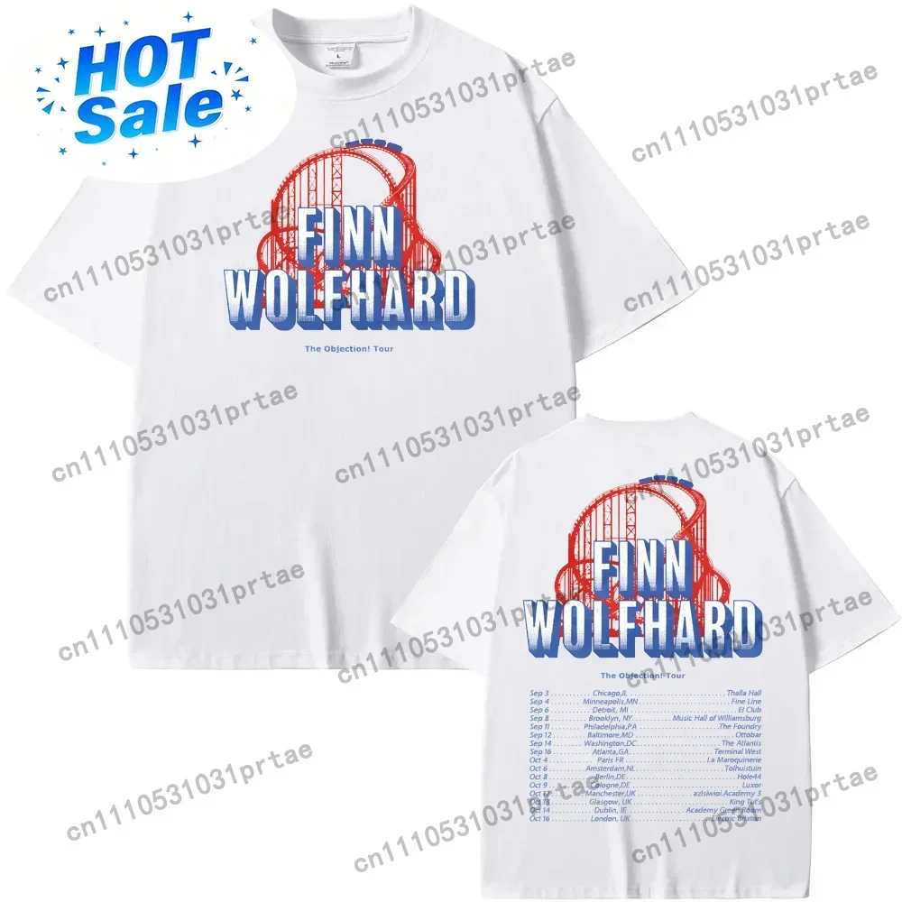 finn wolfhard tourT Shirt High Quality Summer Tee-shirt RopaMujer Clothing Graphic Printing Casual Retro O-neck Tshirt Black