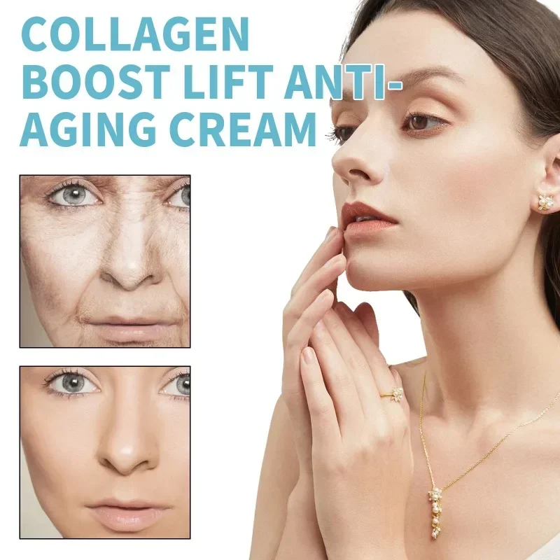 Collagen Anti Aging Face cream remove Wrinkle Firming Skin fine lines fade Melasma Moisturizing whitening Facial Skin care Cream