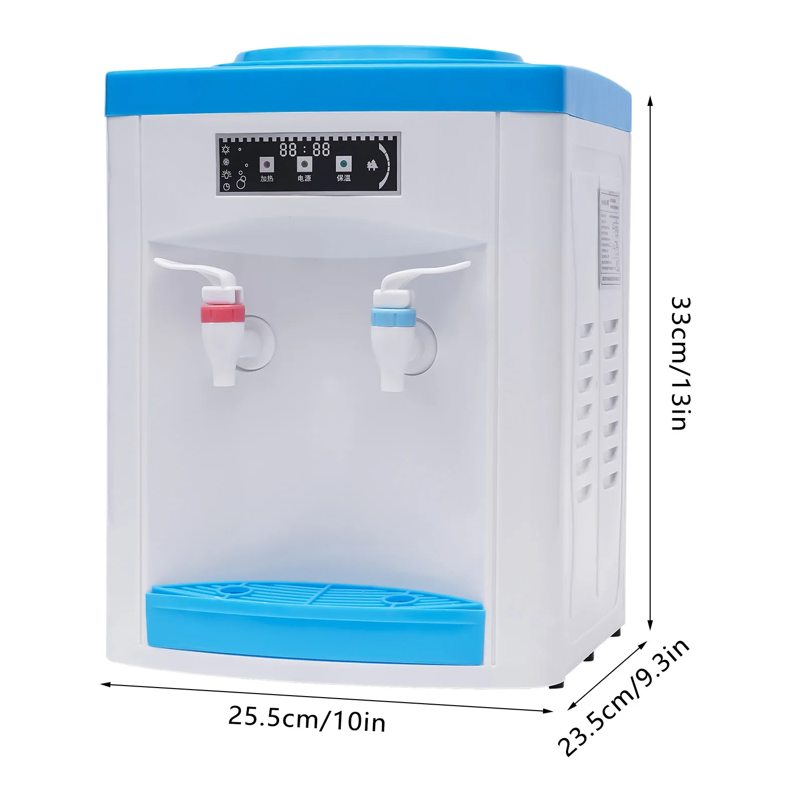 

Hot & Cold Water Dispenser, Top Loading Water Cooler Dispenser for 5 Gallon Bottles, Freestanding Stainless Steel Water Cooler