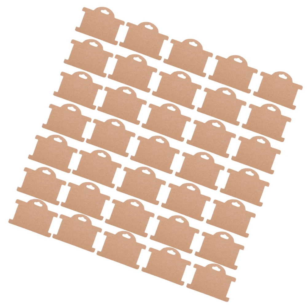 

50 шт. картонных карточек для демонстрации ювелирных изделий: браслетов, ожерелий, серег. Упаковочные карточки из крафт-бумаги для продажи, хранения и организации.