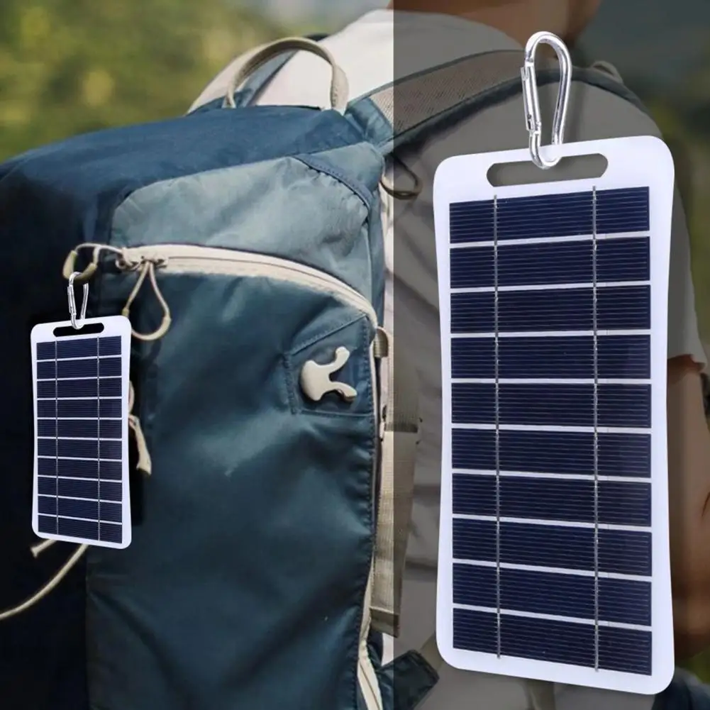 Waterproof Solar Panel High Efficiency 2w/5v Portable Solar Panel for Camping Backpacking Phone Charger Waterproof Lightweight