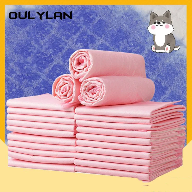 

Oulylan Dog Diapers For Dog Disposable Dog Super Absorbent Training Pee Pads Nappy Mat For Cats Dog Diapers Ultra Thick Diapers