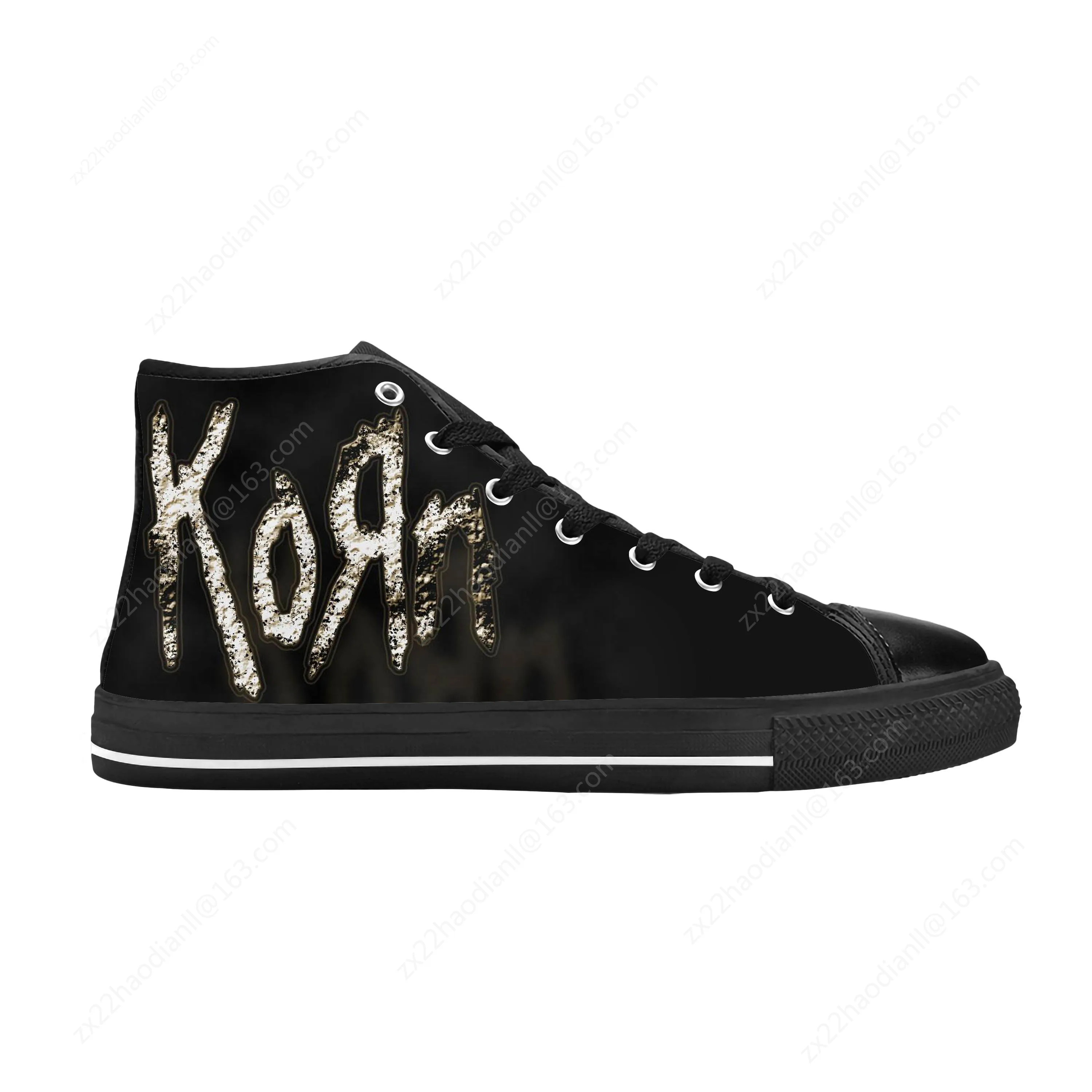 Korn Metal Rock Band Music Horror Fashion Popular Casual Cloth Shoes High Top Comfortable Breathable 3D Print Men Women Sneakers