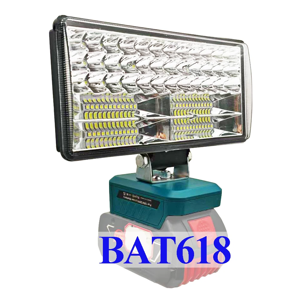 Tool Parts For Dewalt For Milwaukee For Makita For Bosch For Ryobi Battery Spotlight Work Fishing Lamp Outdoor Comping Led Light image 3