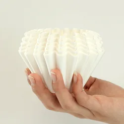 Coffee Filter Paper for 1-4 People 50pcs/pack Cake Drip-type Hand-brewed Coffee Filter Paper Barista Origami Coffee Filter Cup