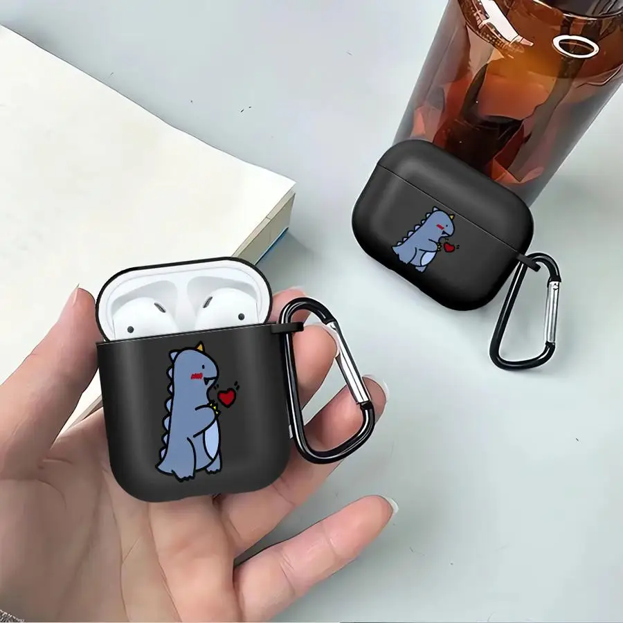

Case For Airpods Pro 1 4 2 Pro3 Pro2 3 Earphone Cases Cover Cartoon Dinosaur Heart