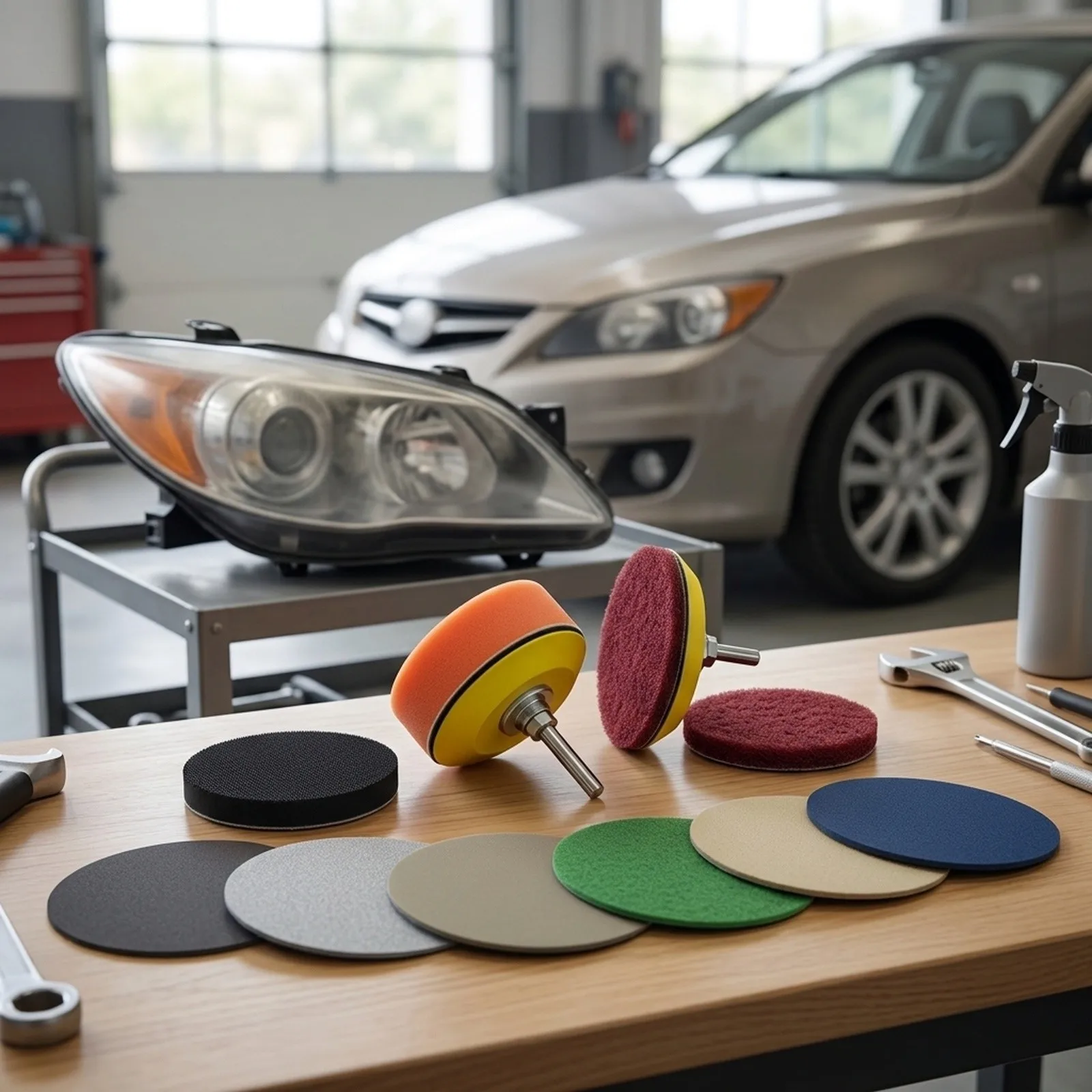 Accessories for durable Useful Sandpaper kit Connecting rod Headlight Polishing Sanding paper Scouring Cloth Accessories