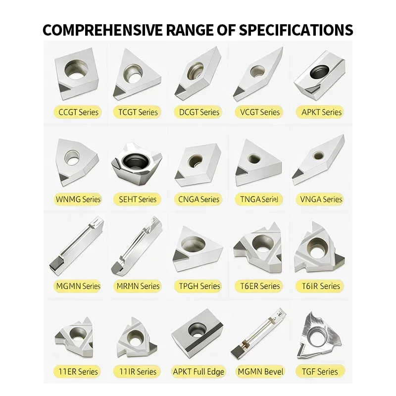 VCGT Diamond CNC Inserts PCD For Machining Aluminum And Copper, CBN For Machining Cast Iron Hardened Parts And Other Materials