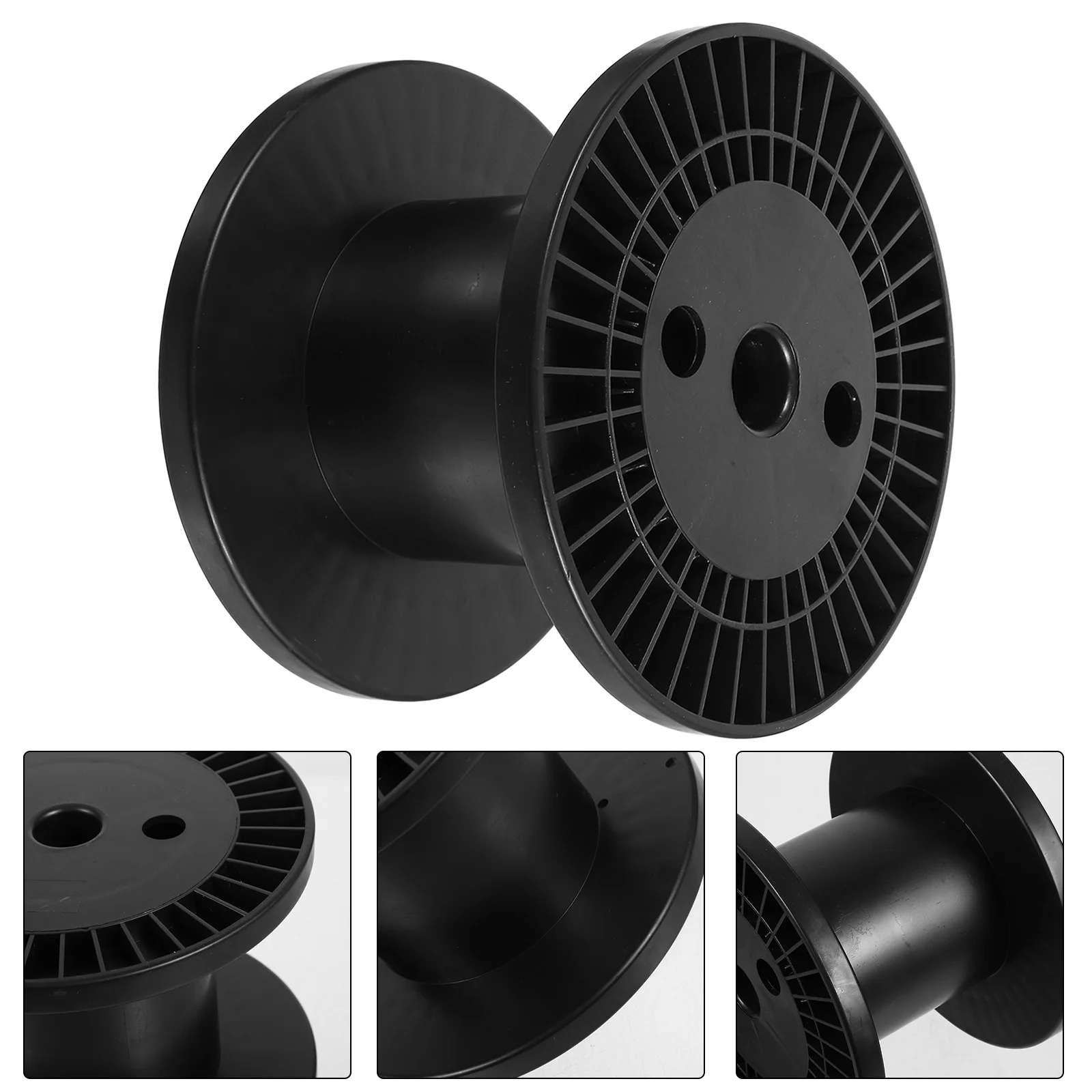 Spool Wire Reel I-shaped Wheel Rope Cord Storage Extension Black Holders Electric Reels