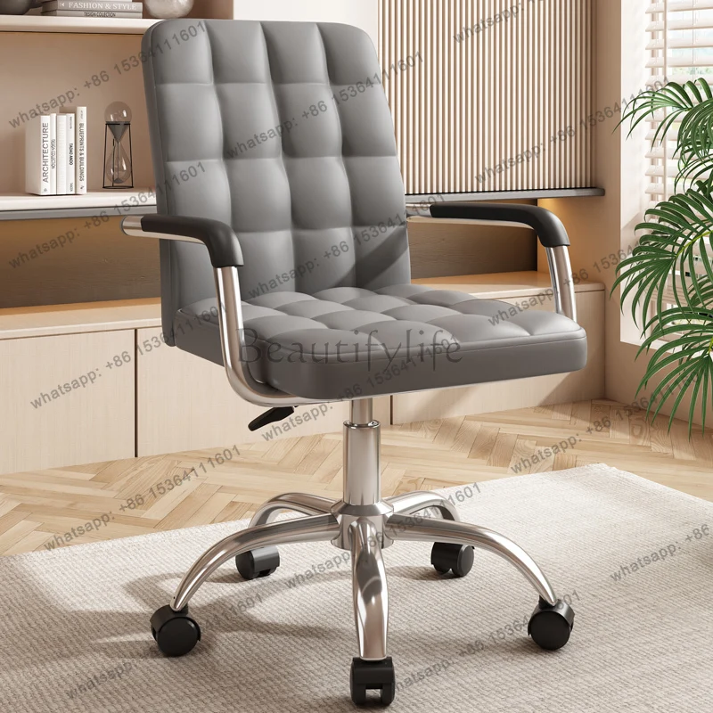 

Vanity Dresser Office Chair Rocking Reclining Adjustable Swivel Wheels Computer Bedroom Nordic Design Ergonomic Comfortable Seat