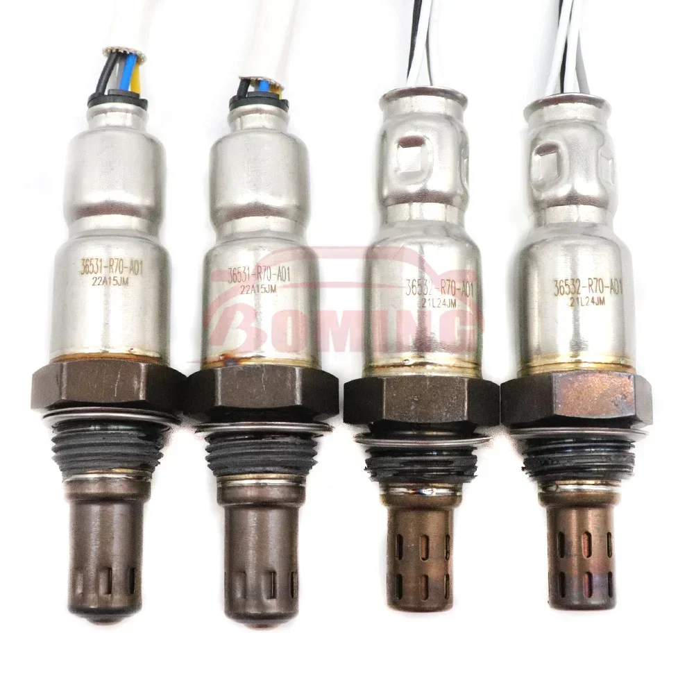 4X 36531-R70-A01 36532-R70-A01 Sensor Lambda de oxígeno O2 aguas arriba y aguas abajo para Honda Odyssey Accord Pilot Ridgeline Acura TSX TL