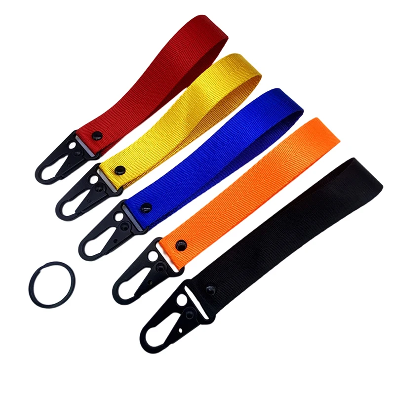

Hot Universal Car Keychain Lanyard Hanging Strap with Metal Key Holder key Ring Lanyard for JDM Car Motorcycle Keychain Key Ring