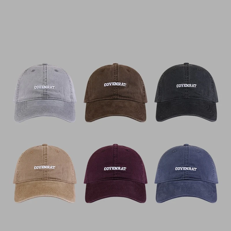 Extra Large Size Baseball Cap for Big Head Unisex Distressed Cotton Soft Top Hat with Letter Embroidery Adjustable Vintage Cap