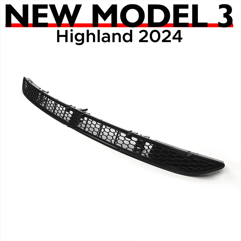 For Tesla Model 3 Highland 2024 Lower Bumper Anti Insect Net Anti Dust Proof Inner Vent Grille Cover Insect-proof Front Cover