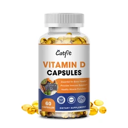 Catfit Vitamin D Capsule Overa Health&energy Care Bone Immune System Musule Health Calcium Absorption Nutrition Diet Supplement