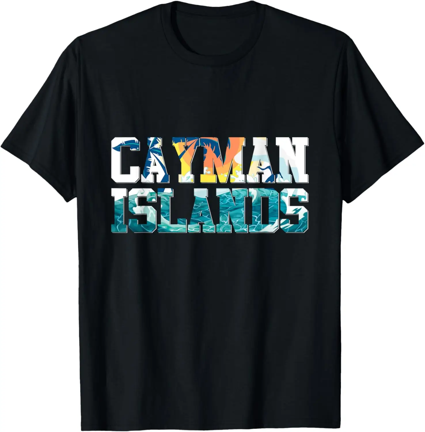 Retro Grand Cayman Islands Tribal Stingray Sea Ray T-Shirt