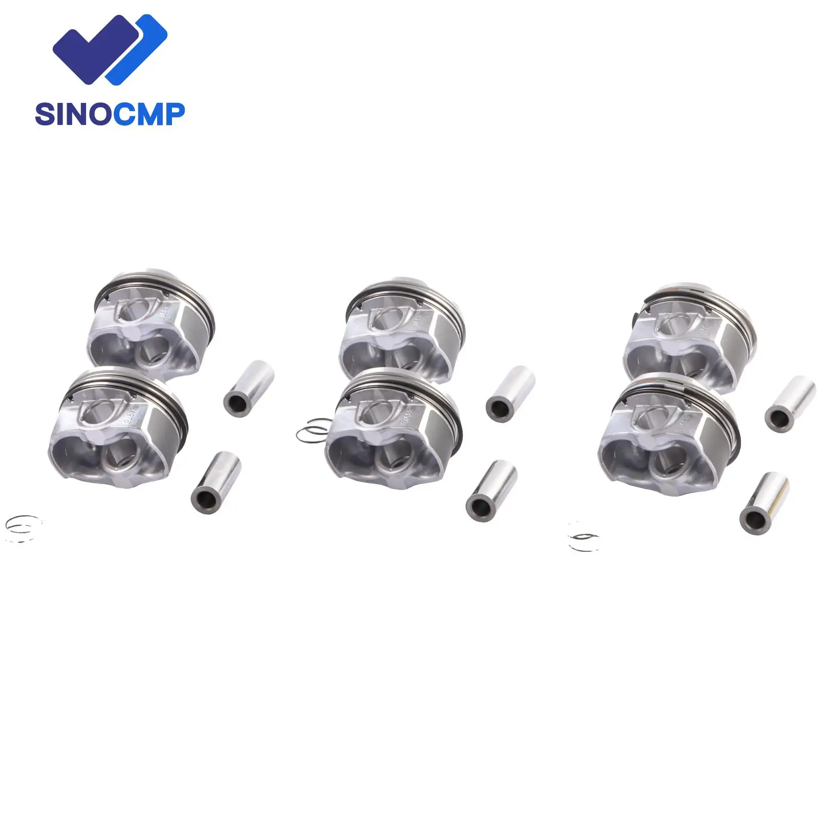 6pcs N54B30 Pistons & Rings Set Φ84mm 11257610295 11257577586 for BMW E60 E61 E71 E82 E90 E91 E92 E93 135i 335i 535i 740i X6 3.0