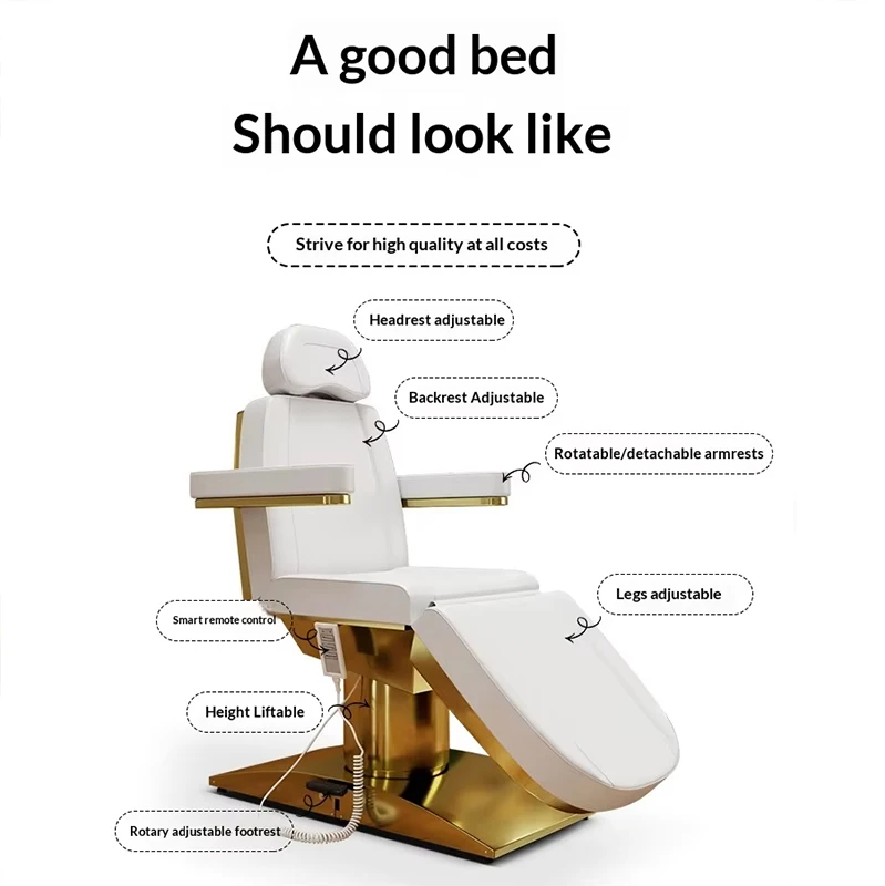 

# European American Commercial Spa Salon Electric Beauty Bed PU Leather Rotatable Dental Bed For Beauty Salon Medical Aesthetic