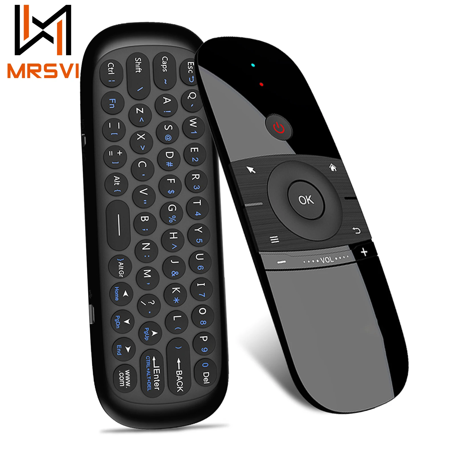 

MRSVI W1 Air Mouse 2.4G Wireless Keyboard Remote Control IR Remote Learning 6-Axis Motion Sense for Smart TV Android TV Box PC