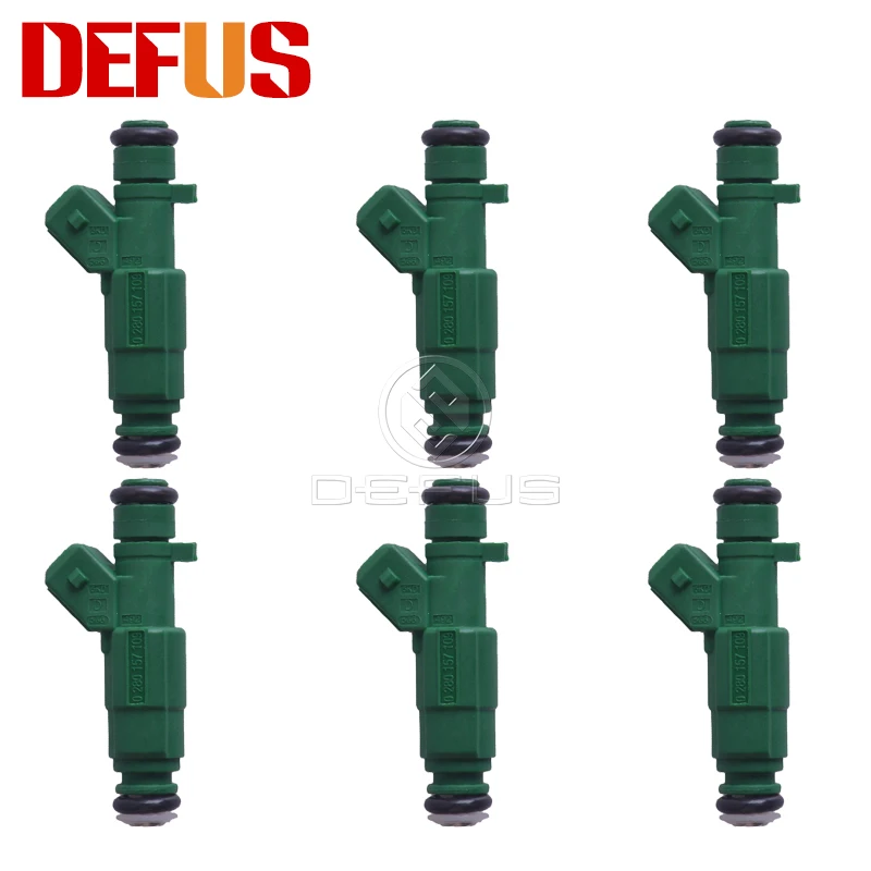 

DEFUS 6 шт. топливная форсунка Bico OE 0280157109 для V W Kombi 1.4 8V Flex 2009- 0 280 157 109 030906031AJ НОВАЯ