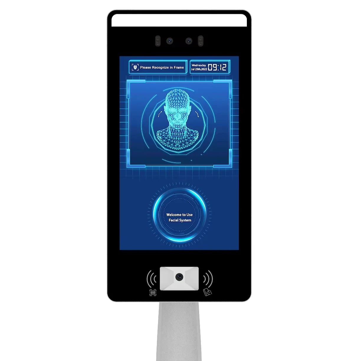 Face Recognition Entry System Access Control Device With Card Reader Qr Code Scanner