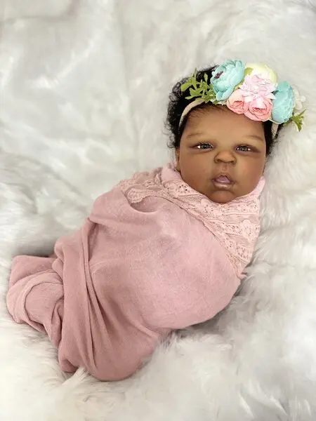 Reborn Doll Kit Estella Baby with Cloth Body 19inch Unfinished Unpainted DIY Doll Parts Fresh Color Handmade Blank Kit