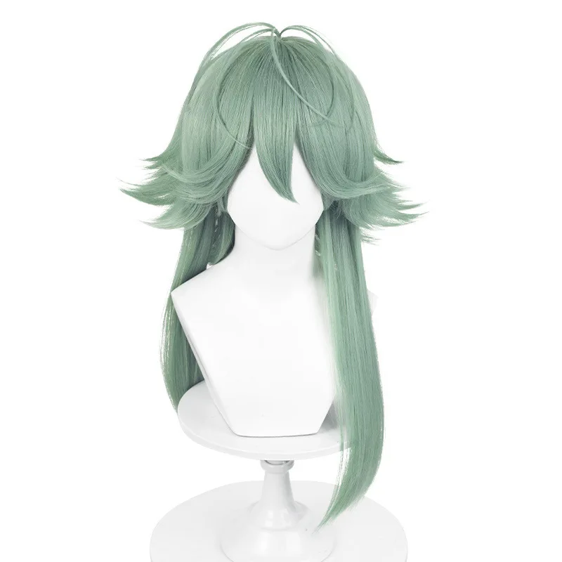 Izereel Heart Steel Cosplay Pruik Lang Krullend Achterwaarts Stijl Mannelijke Groep Simulatie Hoofdhuid Pruik