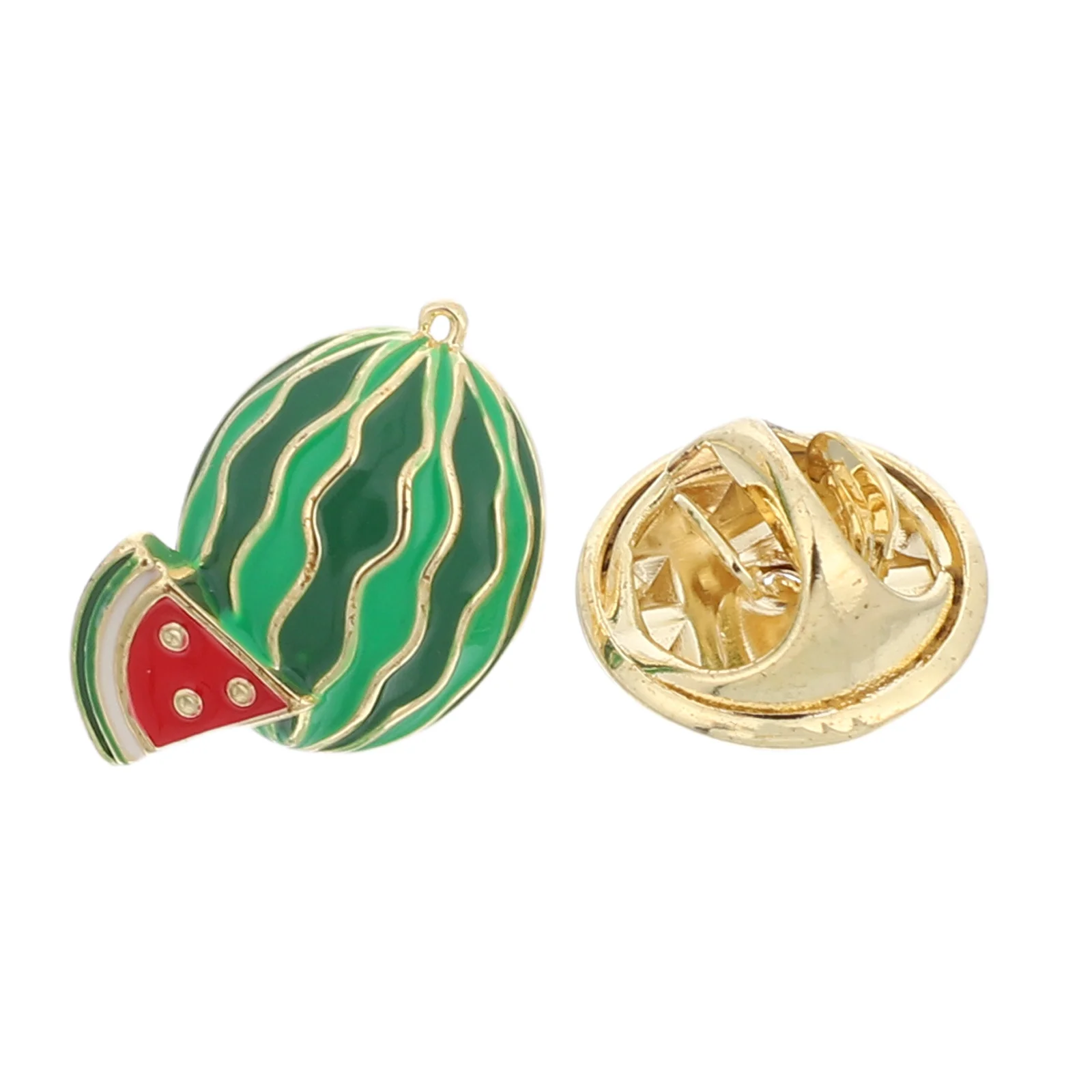 

Cute Watermelon Fruit Brooch Pin Collar Lapel Badge Summer Enamel Pin Safety Brooch for Women Tropical Party Summer Enamel Pins