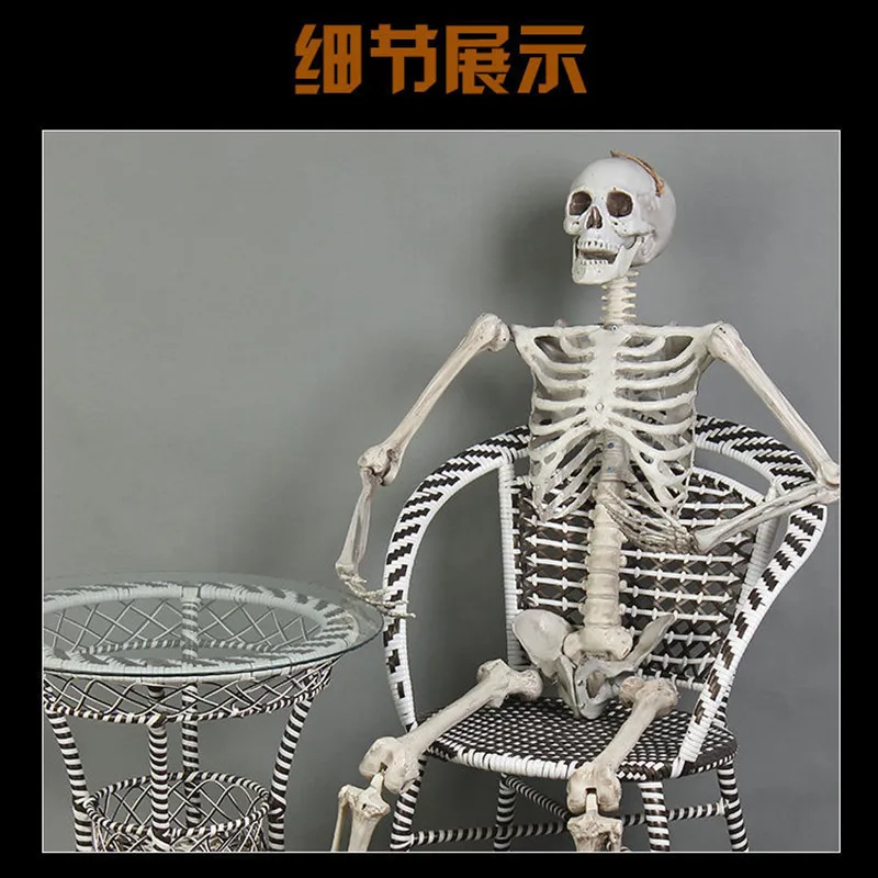 170cm Realistic Plastic Horror Skeleton Ghost House Decoration Props Halloween Props