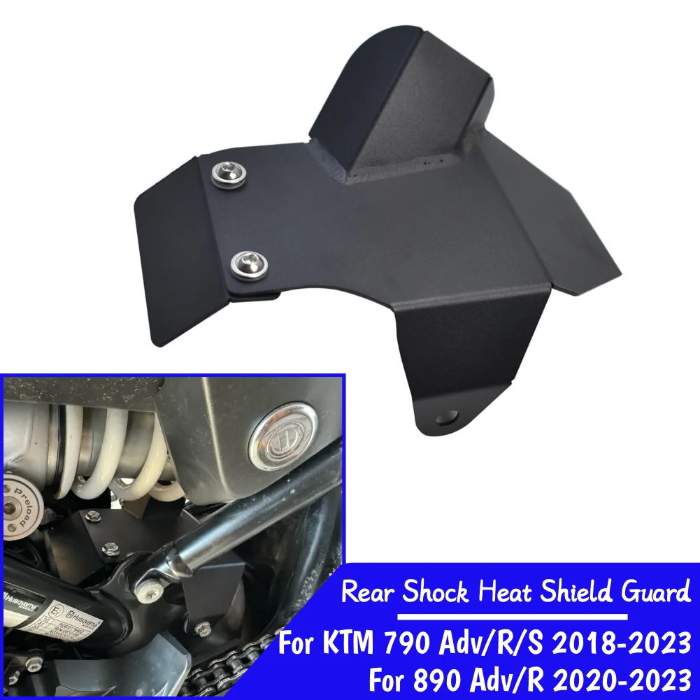 

890ADV 790ADV S Rear Shock Heat Shield Guard For KTM 790 890 ADV Adventure R 2020-2023 Motorcycle Exhaust Pipe Protection Cover