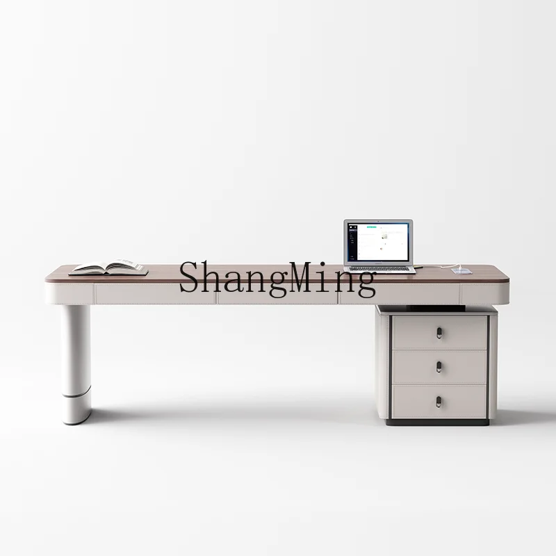 

ZYY exquisite advanced medieval style solid wood light luxury desk minimalist high-end boss writing computer desk