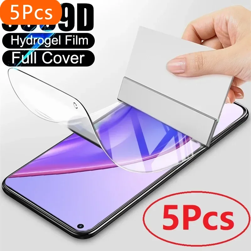 5Pcs Hydrogel Film For Motorola Moto G10 G20 G30 G50 G60 G100 G200 G31 G41 G51 G71 G22 G52 G82 E40 E20 Screen Protector