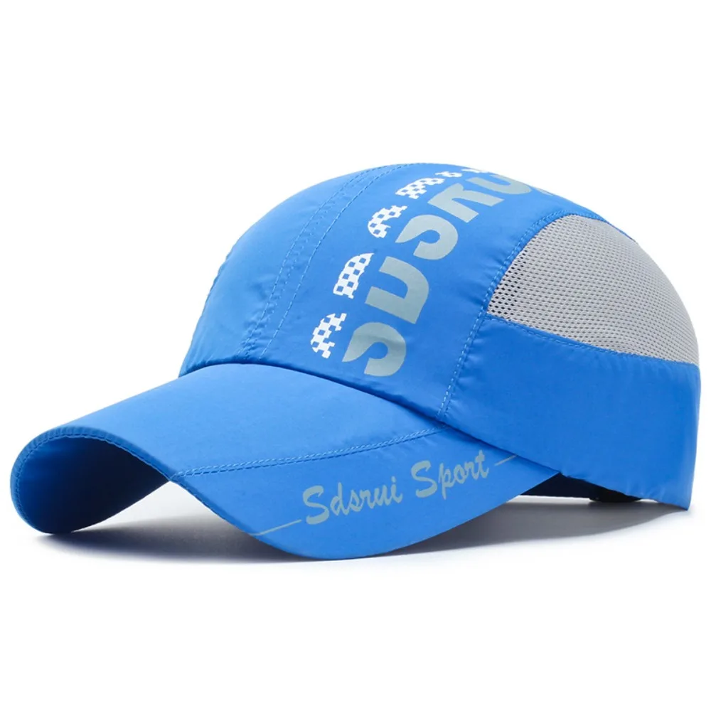 Breathable Quick Drying Quick Drying Hat Ultra Thin Mesh Sunshade Baseball Hat Peaked Cap Letter Mesh Baseball Cap Outdoor