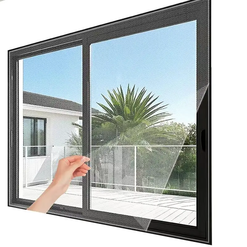1 Set Mosquito Net Self Adhesive Tape Good Air Permeability Easy Install For Windows Bedrooms Patio