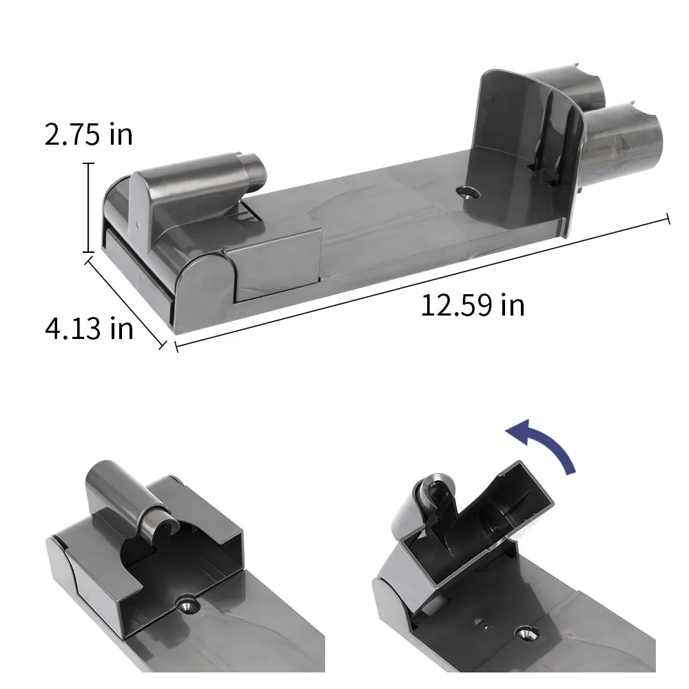 Suporte de carregador de parede e base de expansão suporte de vácuo para aspiradores de mão da série Dyson V6 V7 V8 V11 V15 SV15