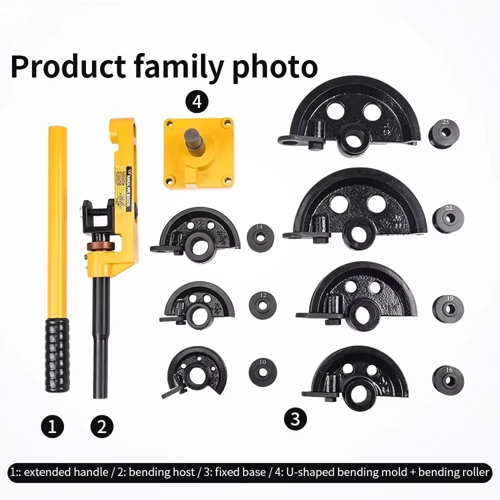 Многофункциональный SWG-25 портативный ручной металлический гидравлический набор инструментов для гибки медных труб из нержавеющей стали