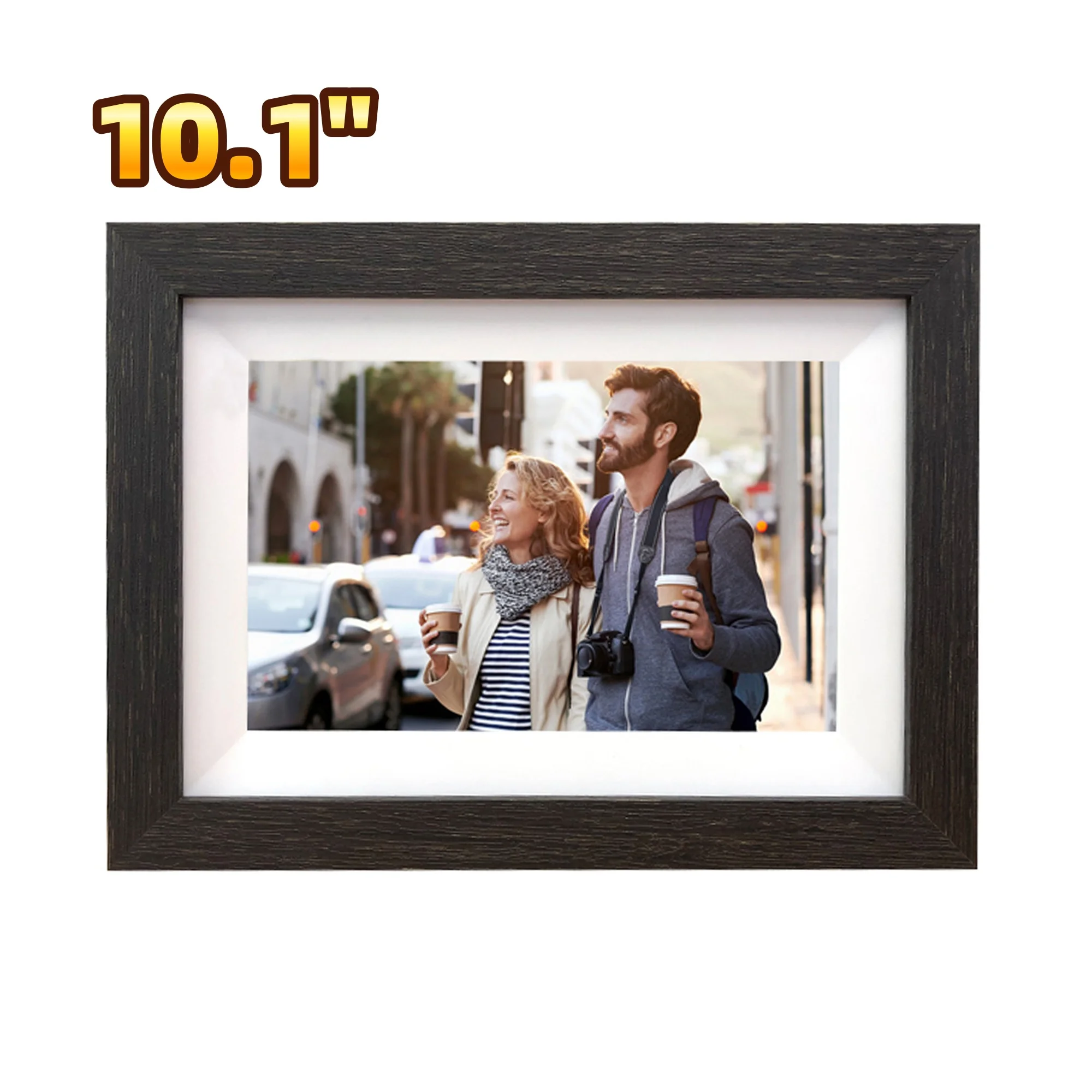 

Frameo 10.1 Inch WiFi Digital Picture Frame with 1280 * 800P IPS Touch Screen HD Display,Share Photos via Frameo App