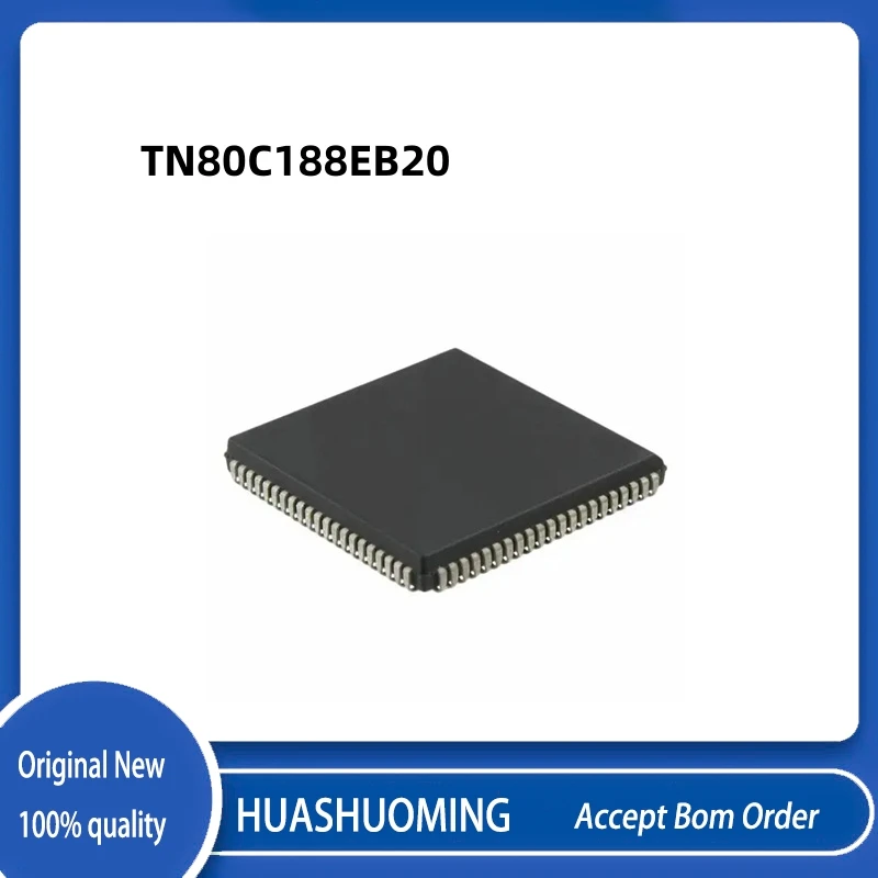 5Pcs/Lot   NEW     TN80C188EB20    TN80C188EB   TN80C188    PLCC-84