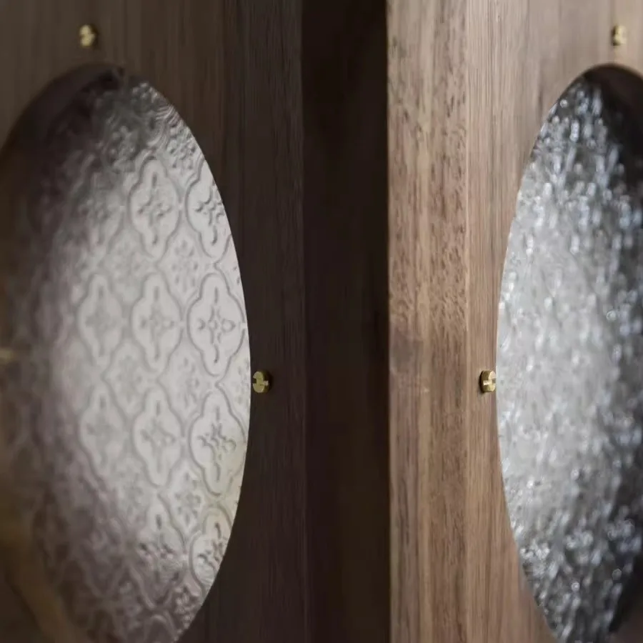 Lighting small side table, movable triangle table, Japanese-style wabi-**** retro art space