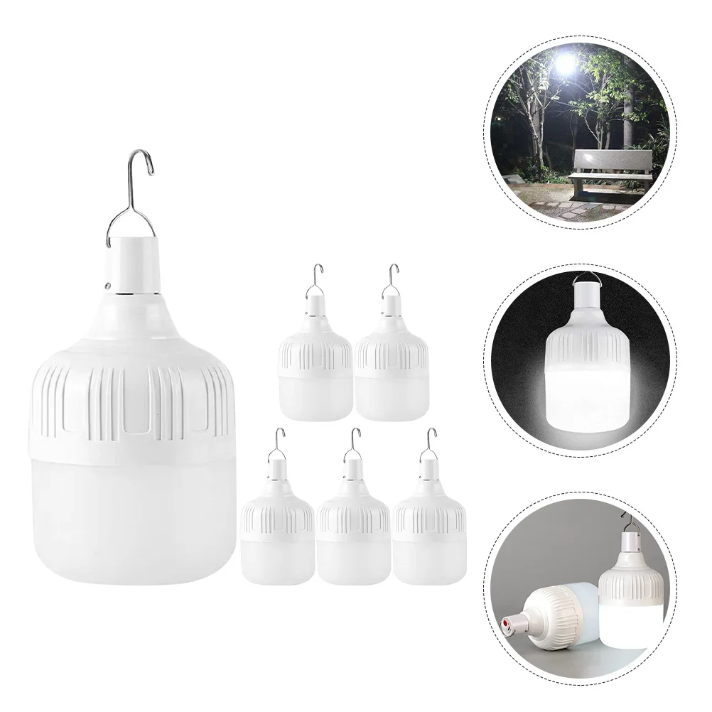 

1Set Rechargeable USB Charge Outdoor Light Bulb Replacement Lamp Bulb Portable for Vendors Night Market Emergency Use