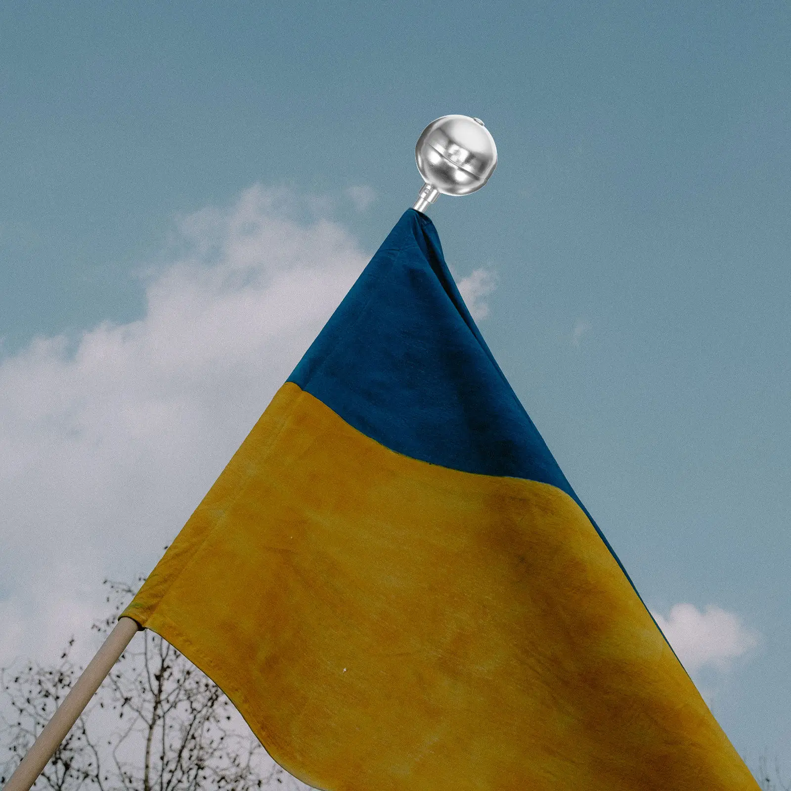 Garden Flag Topper Shape Flagpole Finial Ornament Replacement Flag Pole Head Weather Resistant Uv Stable