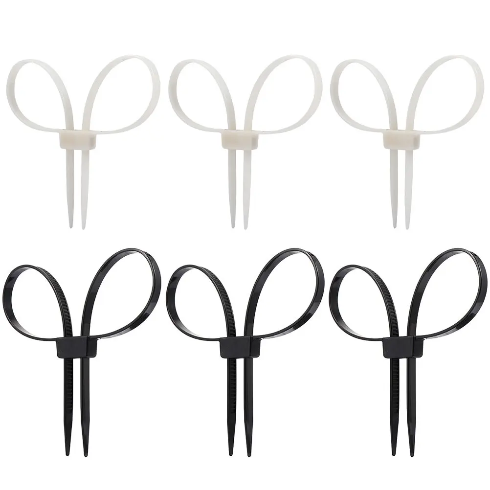 

6Pcs Heavy Duty Self-Locking Cable Zip Ties Premium Nylon Binding Ties for Electrical Wiring Outdoor Indoor Construction