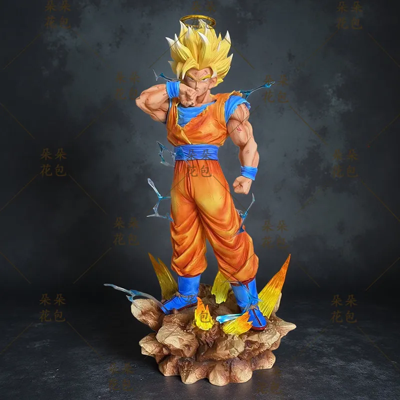 

Dragon Ball Super Saiyan 2 Goku Anime Figure PVC Model Statue Desk Decor Collectible Anime Merchandise For Anime Fans