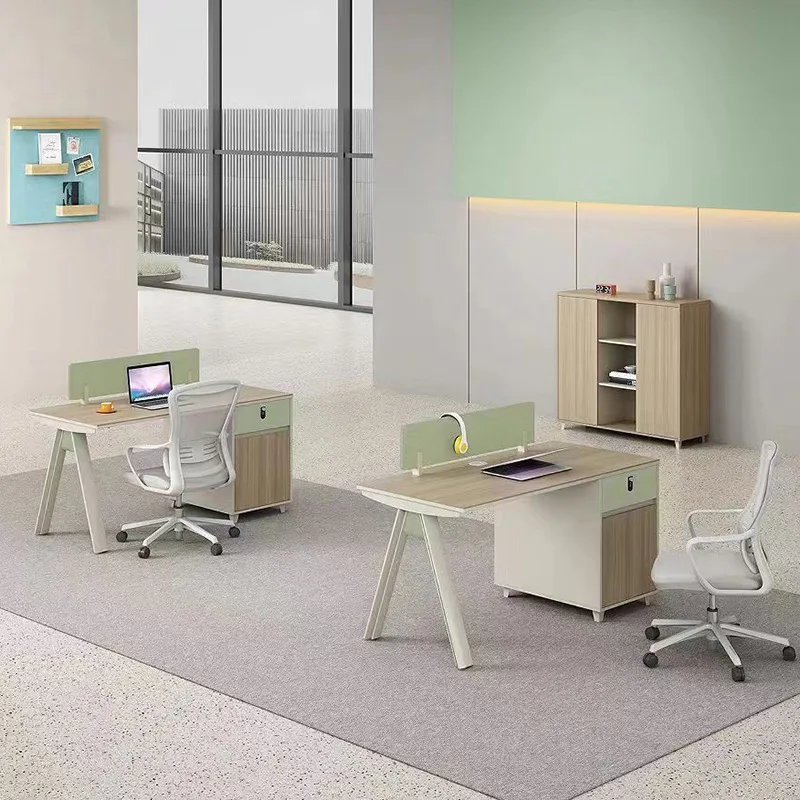 Desk 46 Staff Station Card Seat Simple Modern Staff Office Desk and Chair Combination Office Furniture Screen Partition