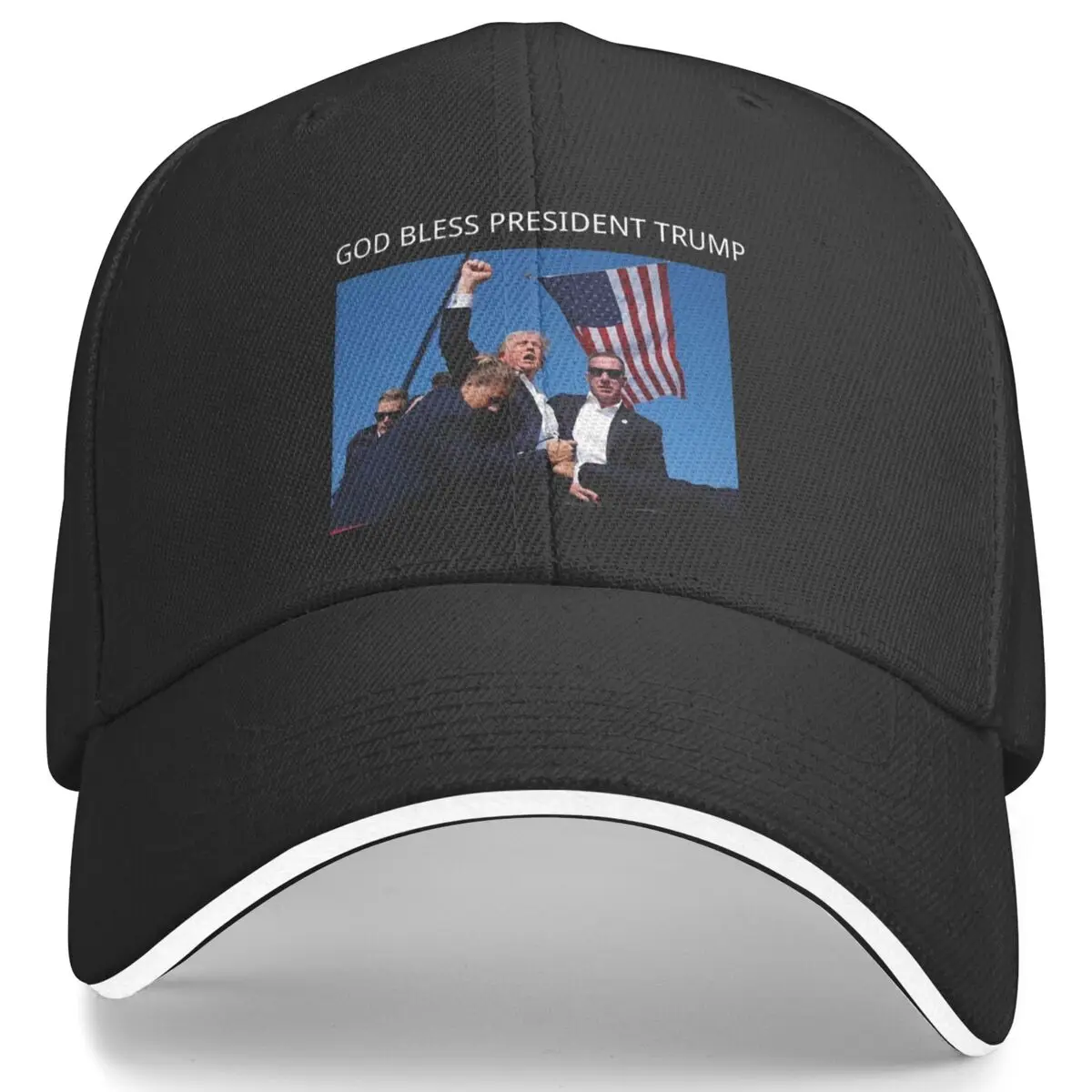 Official God Bless President Trump Trend Trump Was Just Shot At Pennsylvania Baseball Cap Kpop Rock Hats Men Women Snapback Cap