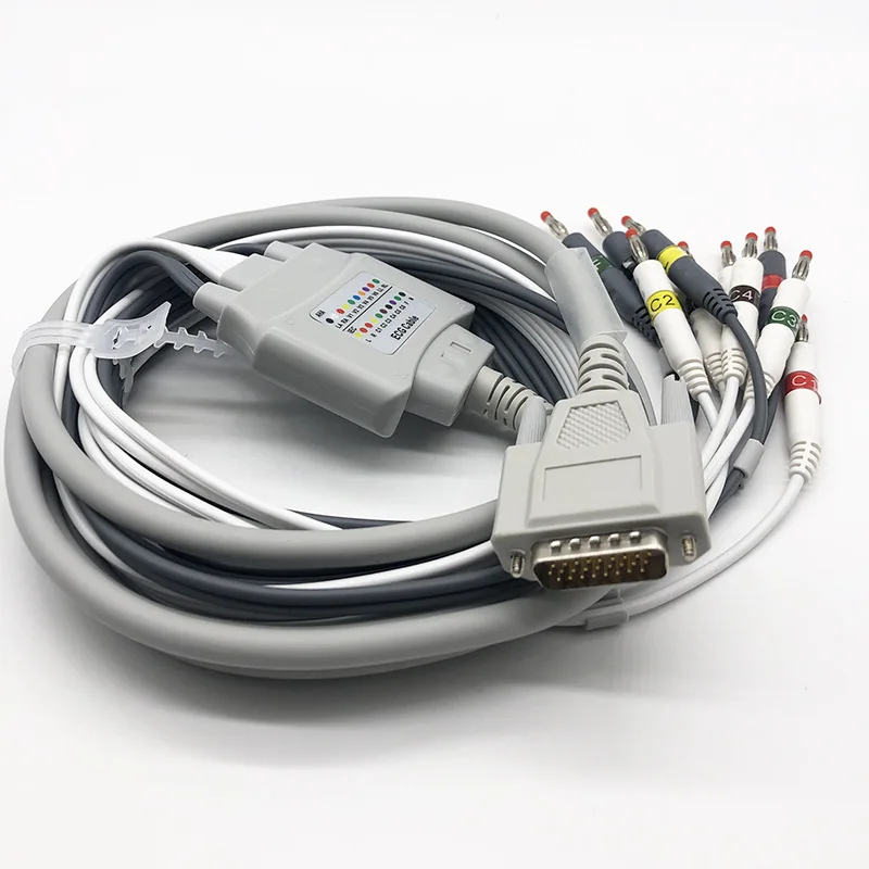 

Подходит для зональной машины ЭКГ, провод, 10-проводной кабель ЭКГ с 26-контактными аксессуарами типа «банан», 4,0