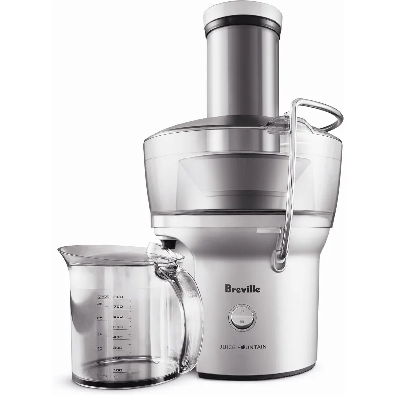 

Breville Juice Fountain Compact Juicer, Silver, BJE200XL, 10" x 10.5" x 16"