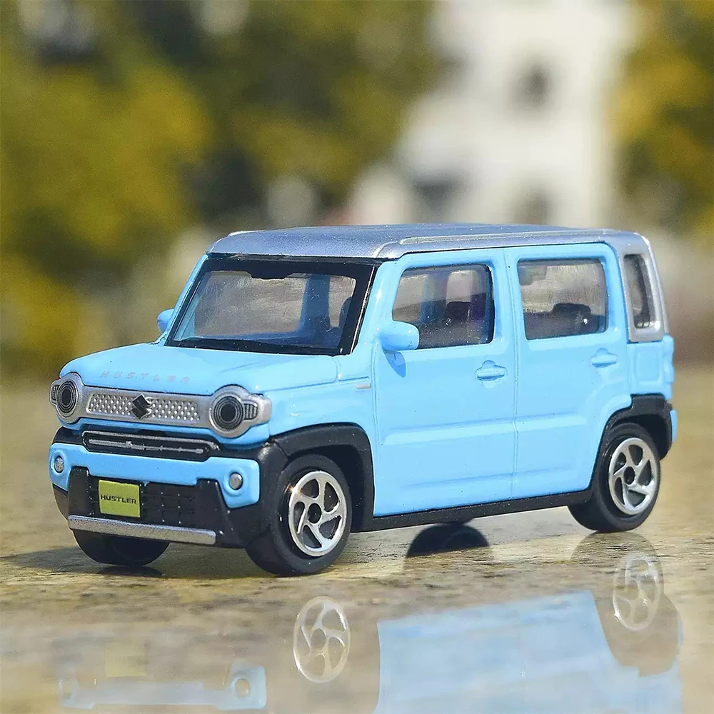 

1:48 Suzuki Hustler 2020 Car Toys Alloy Diecast Model Four Wheel Suspension Rubber Tire Miniature Vehice Children Christmas Gift