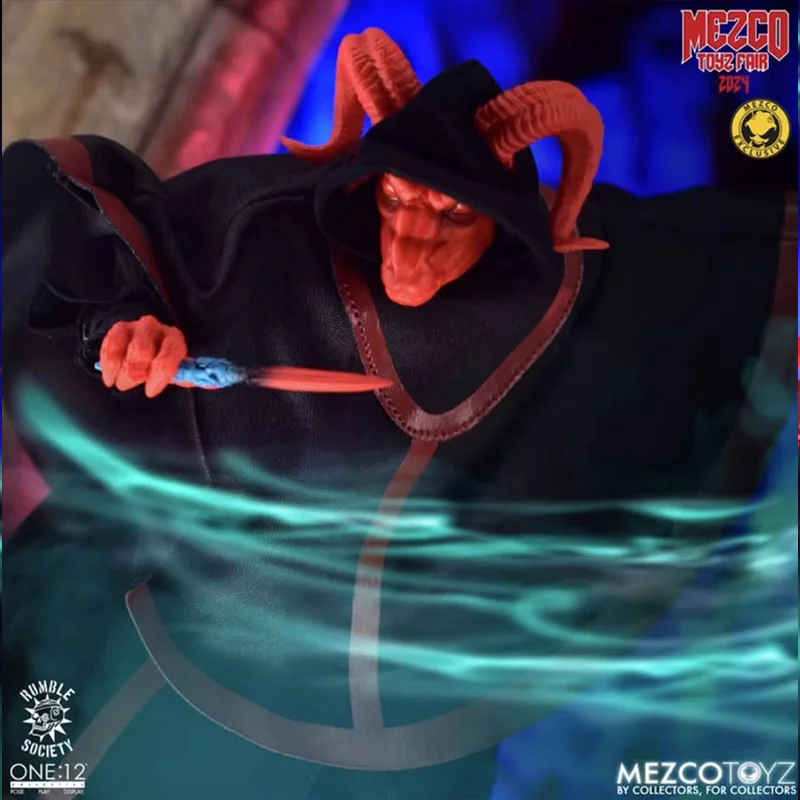 

100% Original MEZCO TOYZ Bartholomew Vex Cult The Crimson Goat Edition In Stock Anime Action Collection Figures Model Toys