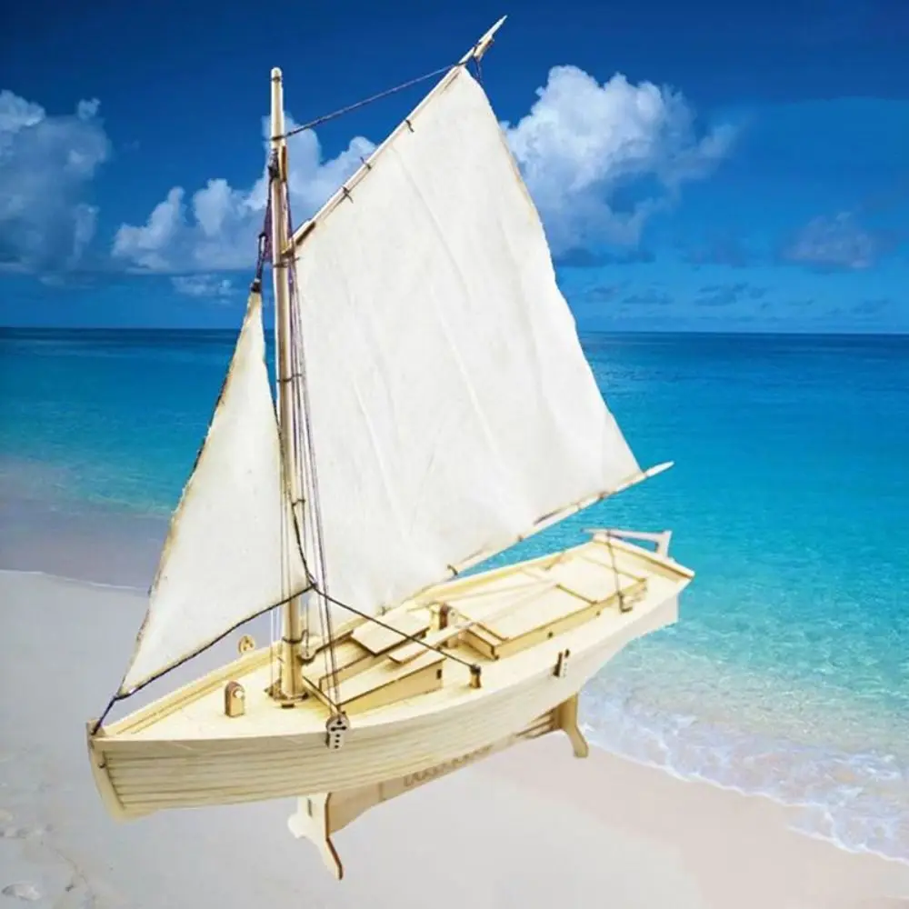 

1:100 Scale Wooden Ships Model Home Decoration Eduacational Boat Assembly Toy Model Toy Handmade Wooden Sailing Boat